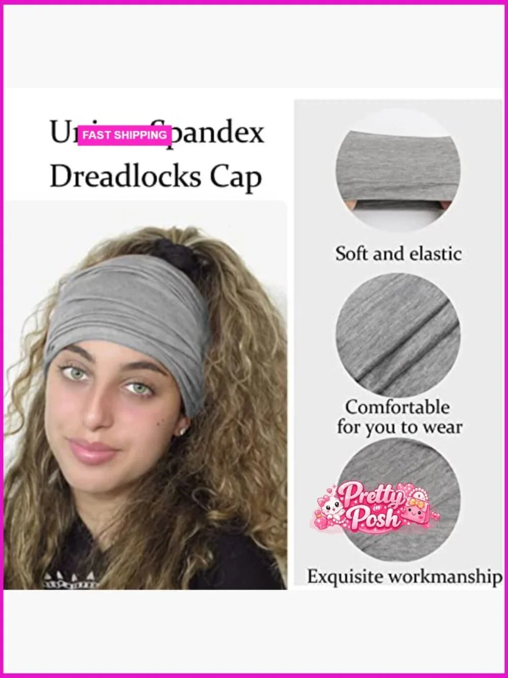 Spandex Hijab Under Caps, Unisex Stretch Dreadlocks Tube Head Wraps